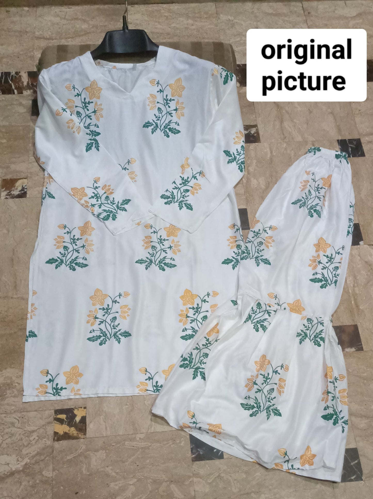 Printed Shirt With Sharara 02 pieces stitched dress for girls